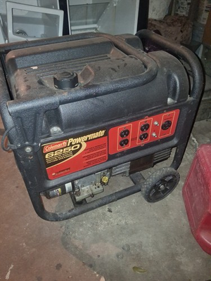 #ad Coleman Powermate 6250 Portable Gas Generator 6250W 5000W GenPower 305 $300.00