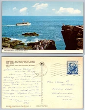 Thunder Hole Ocean Drive Cruise Boat Maine Postcard