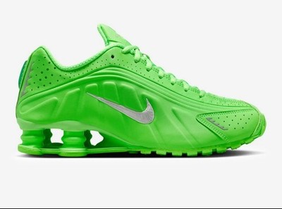 Brand New Nike Shox R4 Green Strike Silver Shoes HV0839-398 Women's Size 6.5