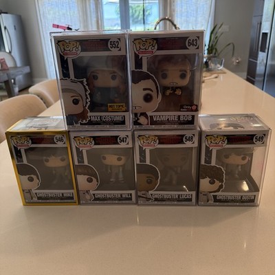 Stranger Things Funko Pop Ghostbusters, Will, Dustin, Mike, Lucas, & Max and Bob