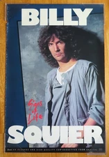 1984 BILLY SQUIER "Signs of Life" Promo Capitol Records Poster "All Night Long"