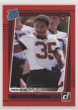 2021 Panini Donruss Rated Rookie Press Proof Red Jaret Patterson #298 06ry