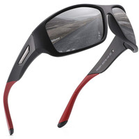 Sonnenbrille Herren Polarisiert UV400 Schutz TR90 Rahmen Sportbrille Fahrrad