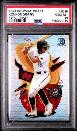 2024 Bowman Draft Final Draft Konnor Griffin #FD16 PSA 10 SSP PIRATES!! RC