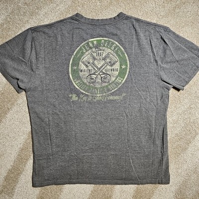 Vtg Y2k Thrashed John Deere Parts & Service XL T-Shirt Indie Skate Moto Farm 90s