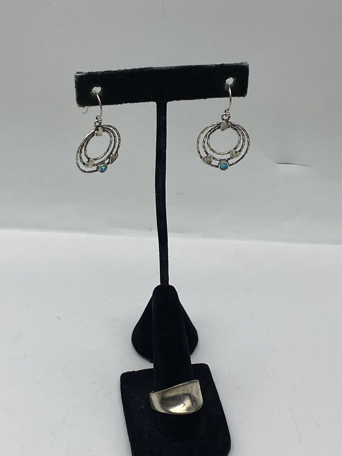 Sterling Silver Assorted Earring Ring Jewelry Bun… - image 1