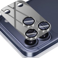 Compatible with iPhone 17 Pro Camera Lens Protector, Metal 9H Tempered Glass Str