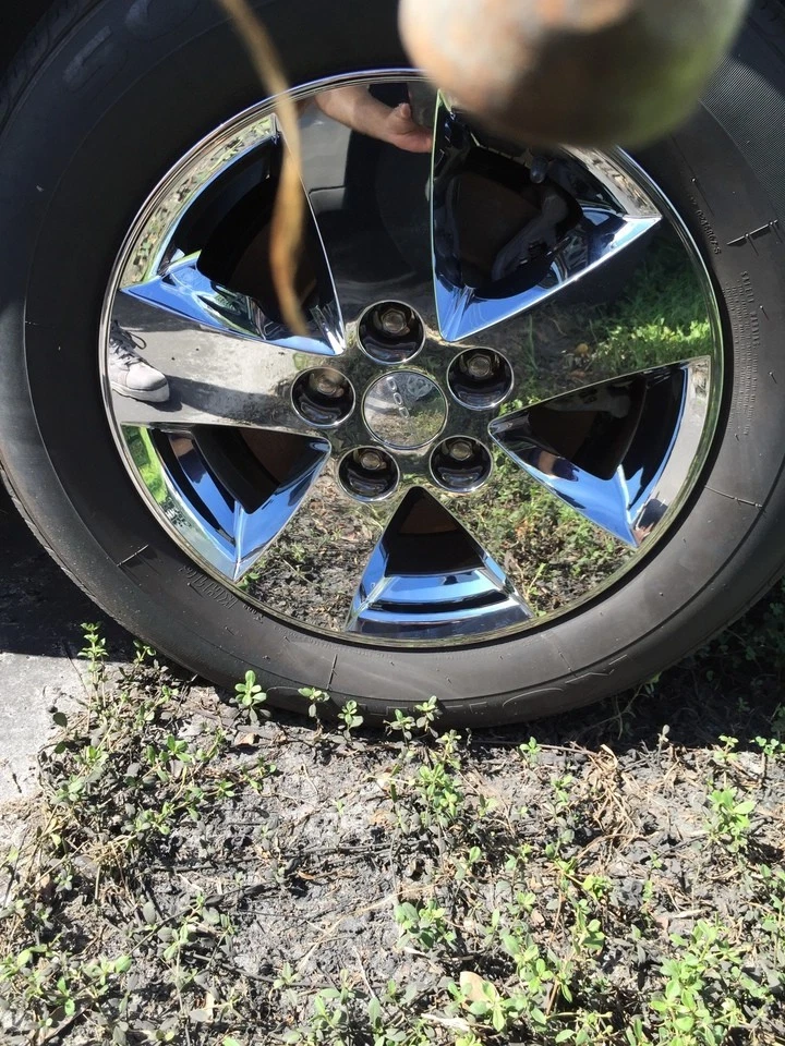 2009-2019 Dodge Journey # IMP-374X 17" 5 Spoke Chrome Wheel Skins New Set Of 4 - Image 2 of 3