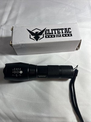 Elite Tac Flashlight Powerful T6 LED Super Bright Aluminum Alloy Portable Torch 