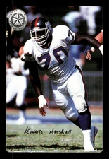 Leonard Marshall 1990 Grid-Star Cling Sticker New York Giants