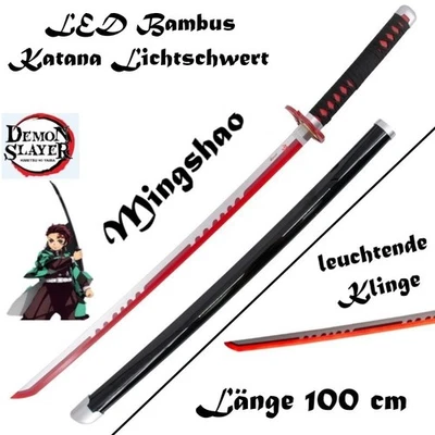 EA SPORTING NEU DEMON SLAYER Mingshao LED Katana Lichtschwert 100cm für Cosplay Anime Manga