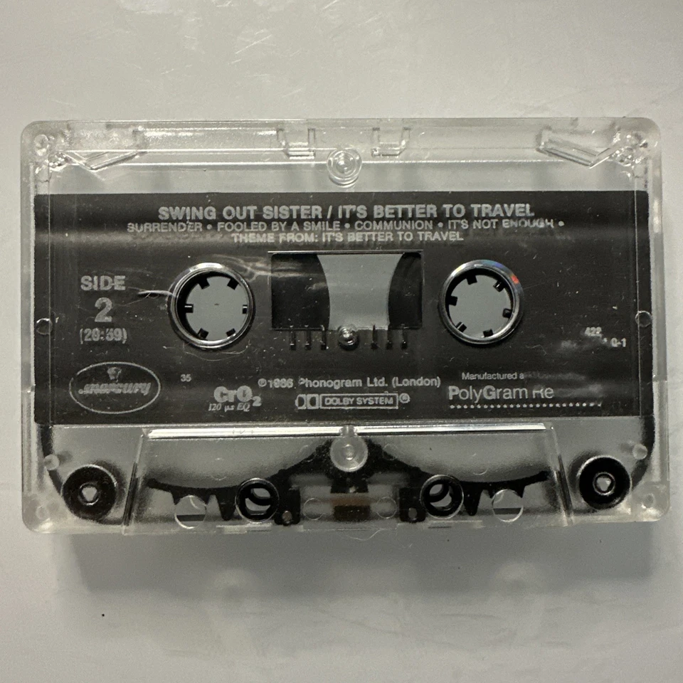 Swing Out Sister It's Better To Travel (Cassette) Tape Only Foto 2 de 2