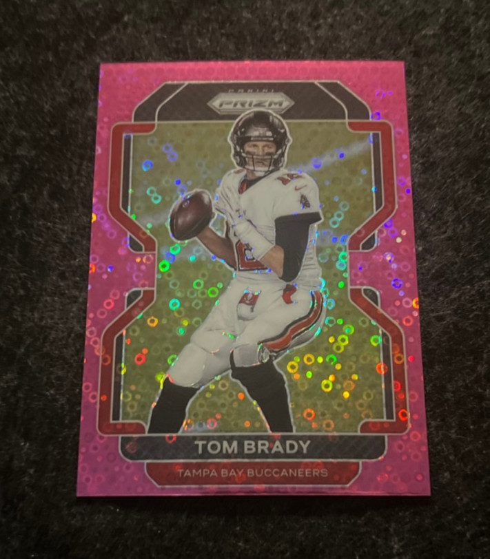 2021 Panini Prizm No Huddle Pink Prizm 1/15 Tom Brady #294