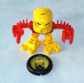 2001 McDonalds Lego Bionicle TOHUNGA - Toa Matoran Set with 6 Discs + Comic Book