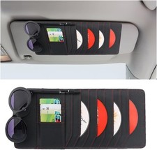 Cd Case Holder For Car Sun Visor Visor Dvd Storage Organizer With Sunglasses