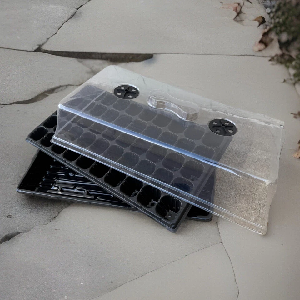 25pk 10"x20" Planta Plántula Propagación Clonación 50 Celdas Clon Bandeja Domo Inserto Foto 2 de 4