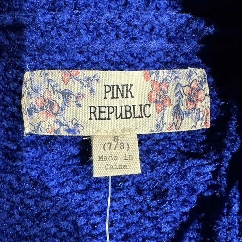 NWT Pink Republic Cobalt Blue Sweater 7/8 Small - Picture 3 of 8