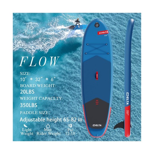 10'x32''x6'' Inflatable Stand Up Paddle Board with SUP Accessories & Backpack... - Picture 2 of 6