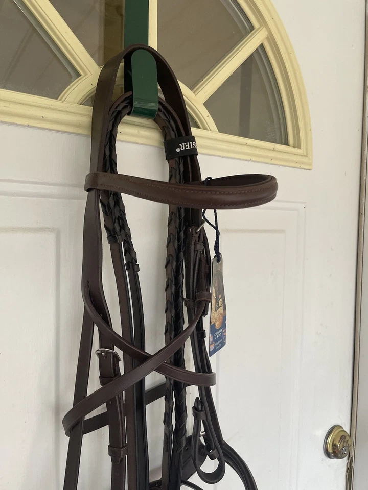 Passier English Bridle Horse Talla Marrón Nuevo, Banda Nariz Flash, Riendas, Precio de venta sugerido por el fabricante $319.95 Foto 2 de 4