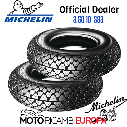 COPPIA PNEUMATICI 3 50 10 350 10 MICHELIN PER VESPA PX LML 125 150