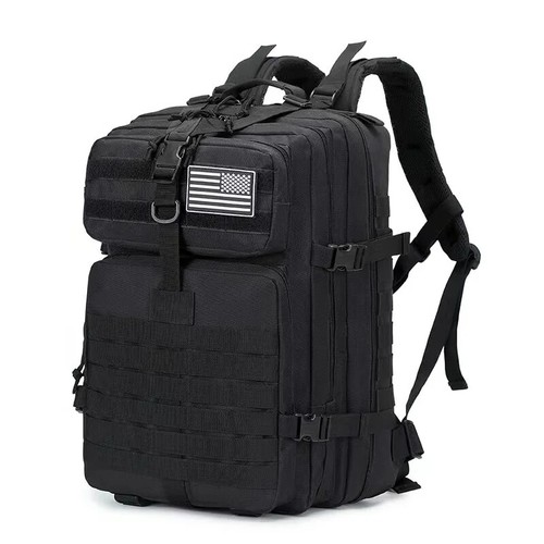 Zaino grande capacità campeggio ed escursionismo outdoor borsa tattica impermeabile - Foto 7 di 17
