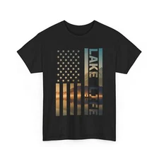 Lake Life American Flag Shirt, Lake Boating Fishing Lovers Women Men Shirt 