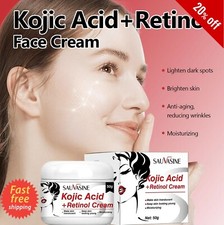 Strong Brightening Face Cream Kojic Acid Retinol Cream Fade Dark Spot Sunburns