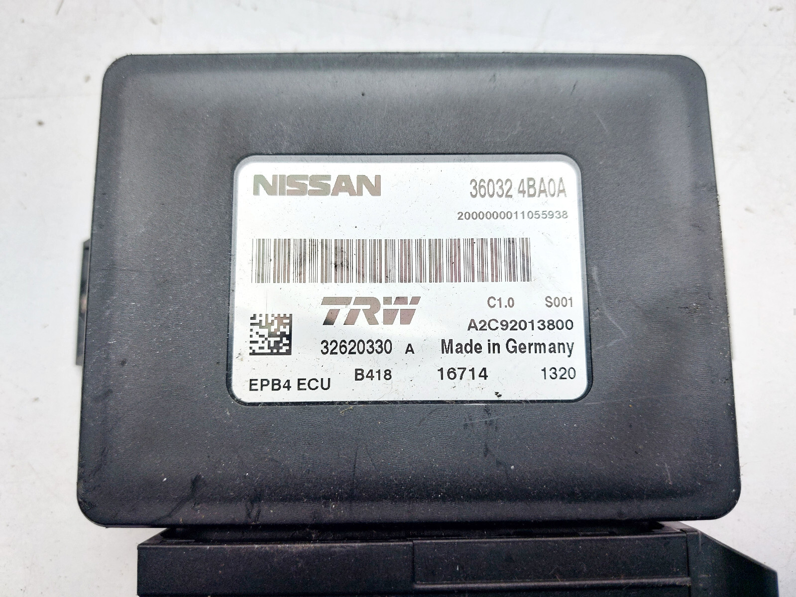 NISSAN QASHQAI J11 2014 PARKING BRAKE HANDBRAKE CONTROL MODULE ECU