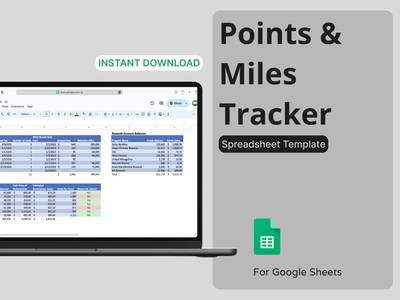 Credit Card Points & Miles Tracker - Travel Hacking Spreadsheet - Google Sheets