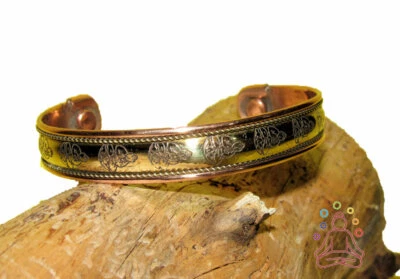 Bracelet cuivre magnétique - décor Bouddha - Photo 1/3