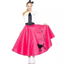 Seeing Red Adult Poodle Skirt 50s Costume-Medium 8-10 New