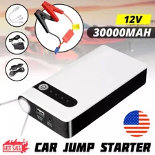 Car Jump Starter 30000mAh Booster Jumper Box Power Bank Battery Charger Portable