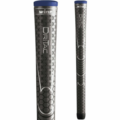 SET OF 10pc** New WINN DriTac Men's Midsize Dark Grey Golf Grip