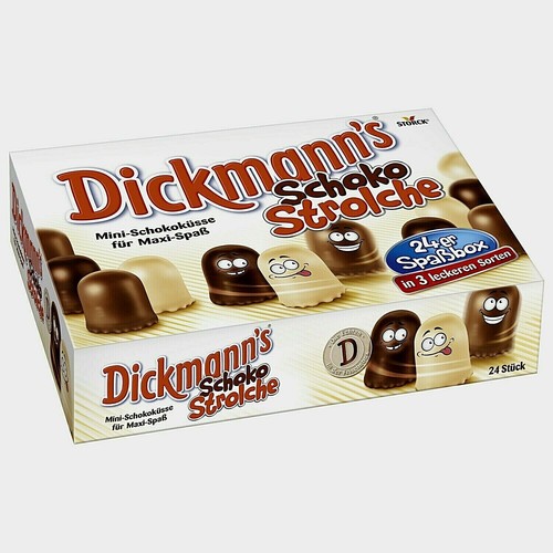 german Storck Dickmanns Chocolate mini Covered Marshmallow Kisses 24 pcs Box