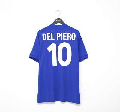 1998/99 DEL PIERO #10 Italy Vintage Kappa Football Shirt Jersey (L