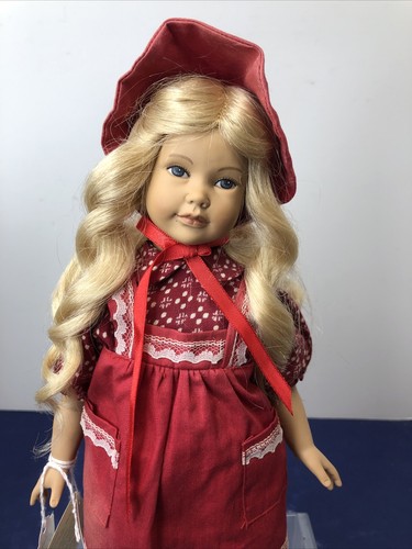 12” Heidi Ott Doll Swiss Doll Vinyl & Cloth body Blonde Red Dress Girl #SA - Picture 2 of 23