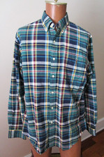 VINTAGE RALPH LAUREN PLAID MULTI COLOR LONG SLEEVE SHIRT XL/TG SUPER NICE 