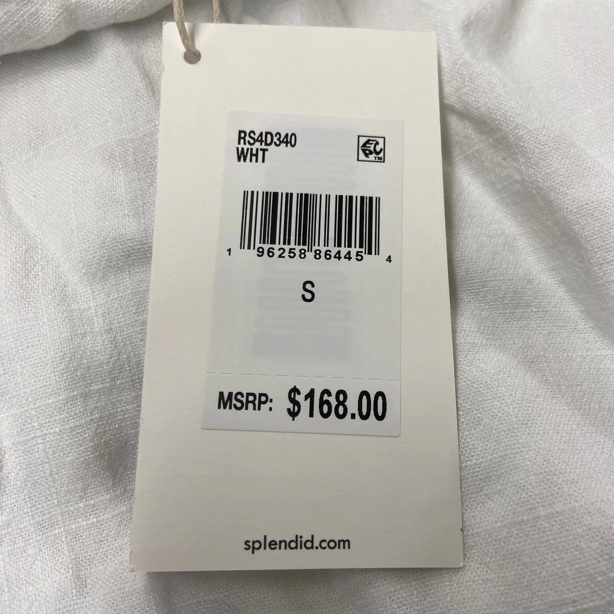 SPLENDID Celine Mini Abito Donna Taglia S Bianco RS4D340