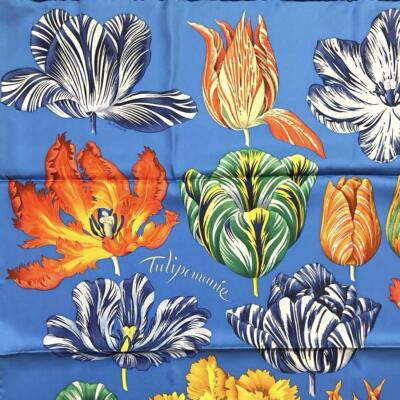 HERMES Scarf Silk 100% Carre 90 