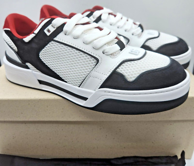 Dolce Gabbana New Roma Panelled White/Black/Red Mens Sneakers EU43 US10 $795