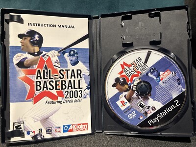 All-Star Baseball 2003 (PlayStation 2, PS2, 2002) Complete, CIB