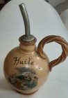 Classic Huile Pottery Olive Oil Jug Cork Stopper Manual drawing A beaver village
