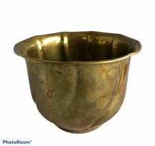 Unbranded Brass Bowl/Planter 3.25" Tall X 5.25" Wide