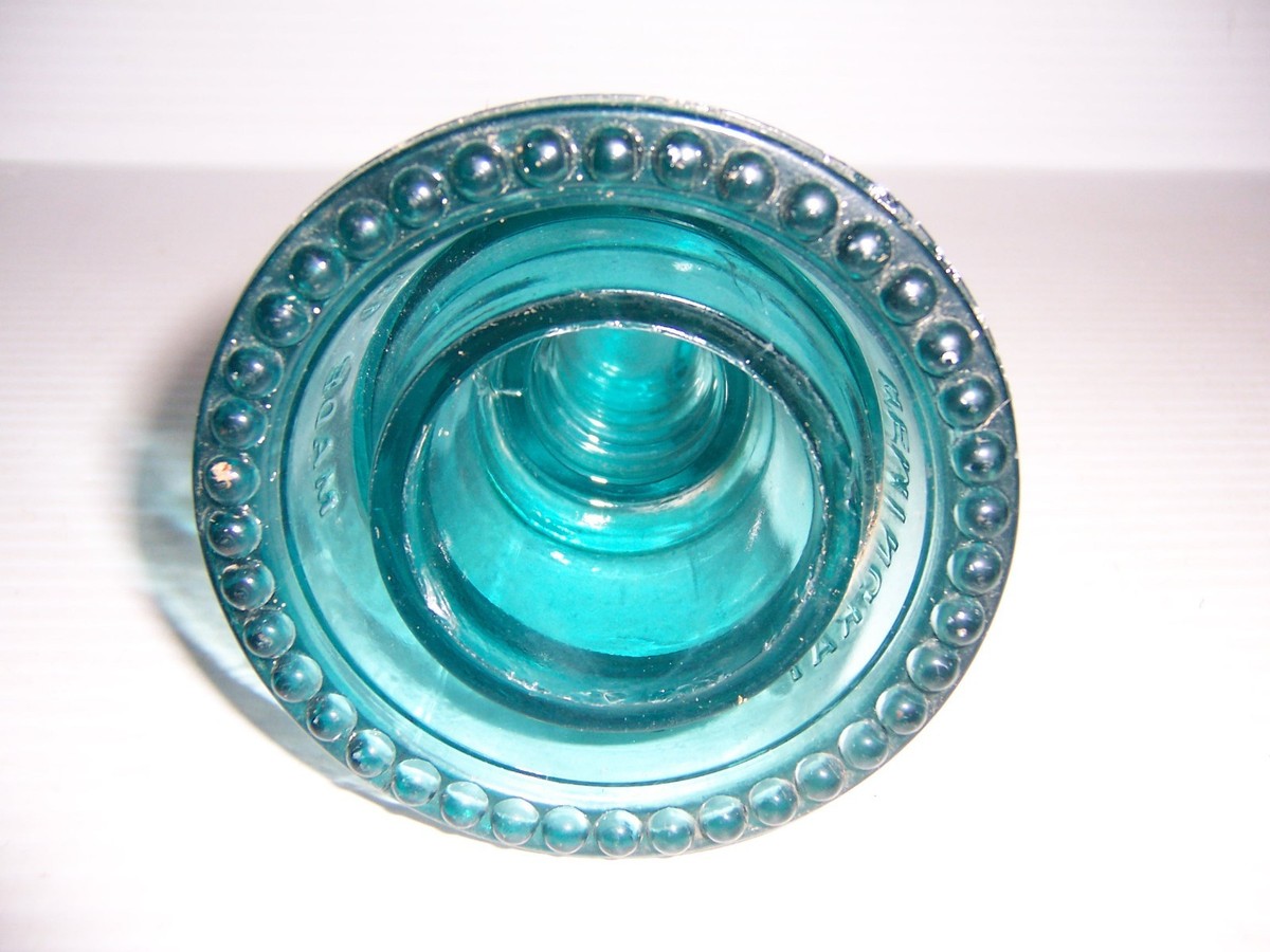 Vintage Hemingray No. 42 Blue Glass Insulator For DIY Lamp | eBay