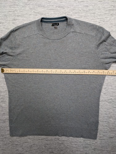 SmartWool Sparwood Crew Sweater Mens Large Gray Merino Wool Blend Pullover * - Picture 7 of 10