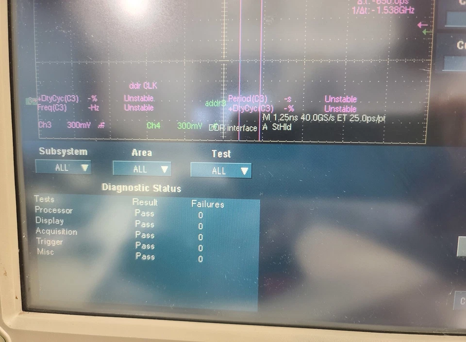 Tektronix TDS 7404 Digital Phosphor Oscilloscope 4Ghz 20GS/s - Image 2 of 4