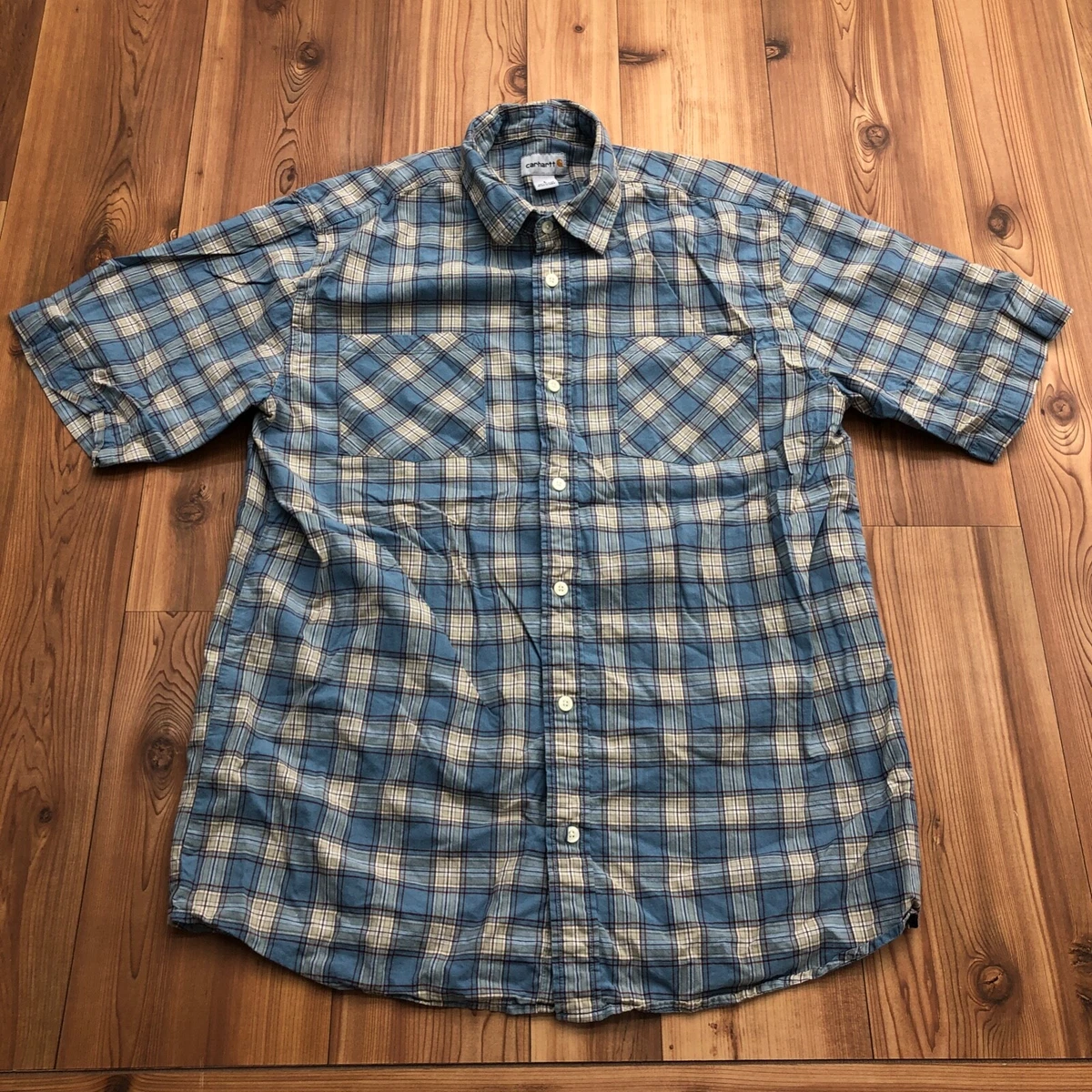 Carhartt short sleeve button hotsell down shirts