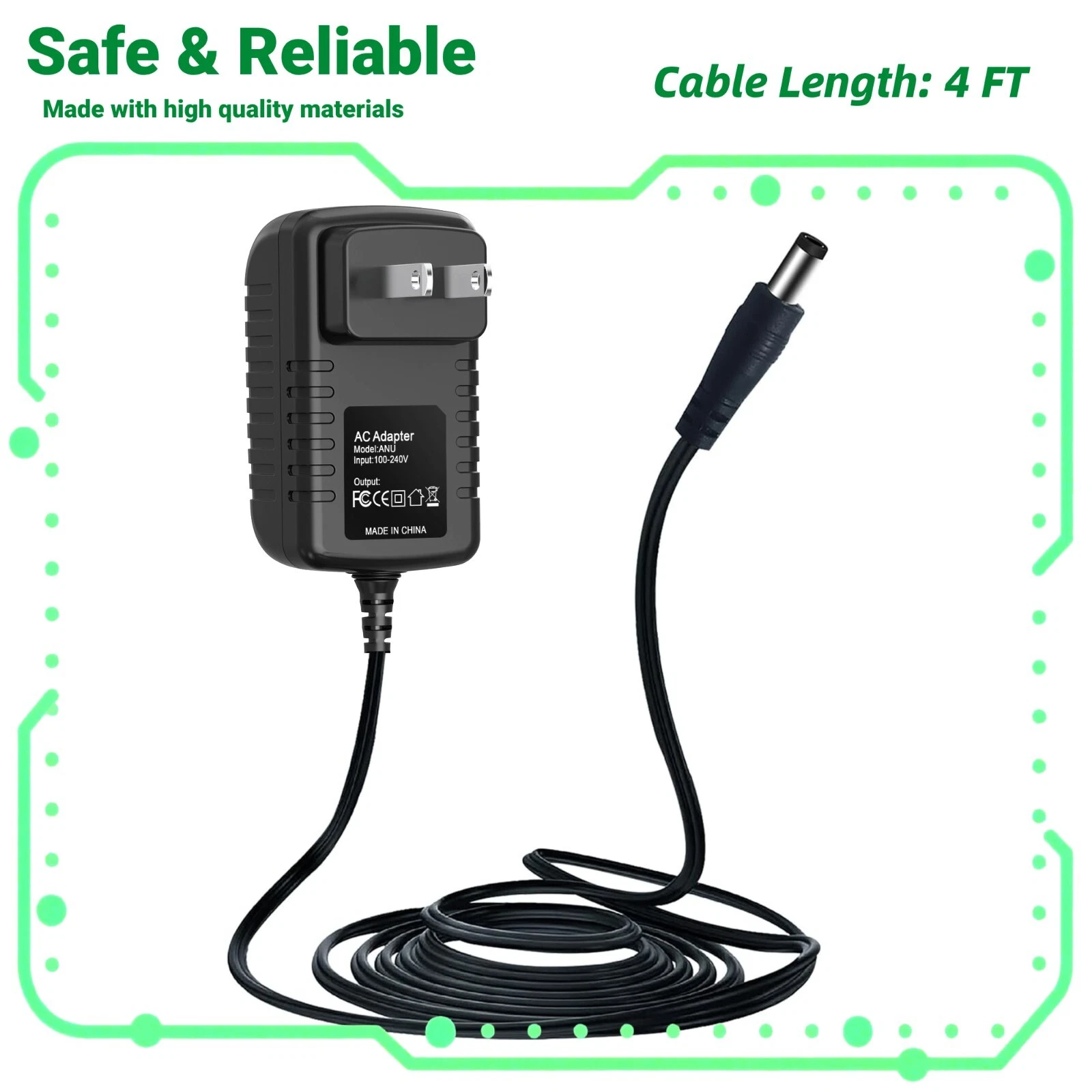 AC Adapter Fits for Arachnid 650 E650ARA Cricket Pro Classic