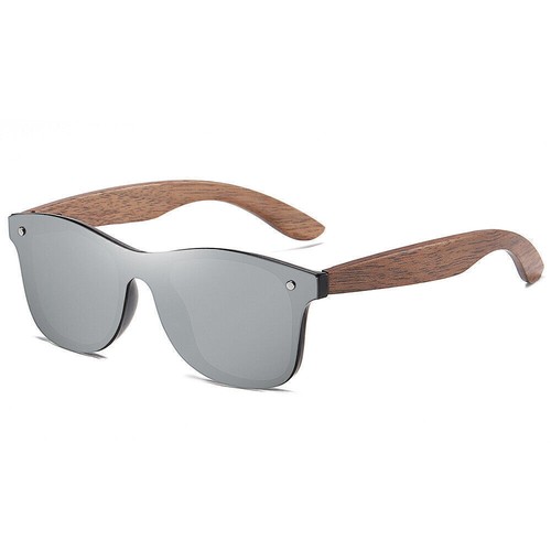 Handgefertigte Sonnenbrille aus Holz Nussbaum UV400 polarisierte Vintage-Brille - Bild 7 von 10