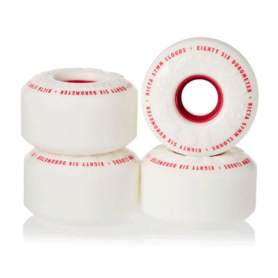 Ricta - Clouds 57mm 86a Skateboard Rollen - Weiß/Rot